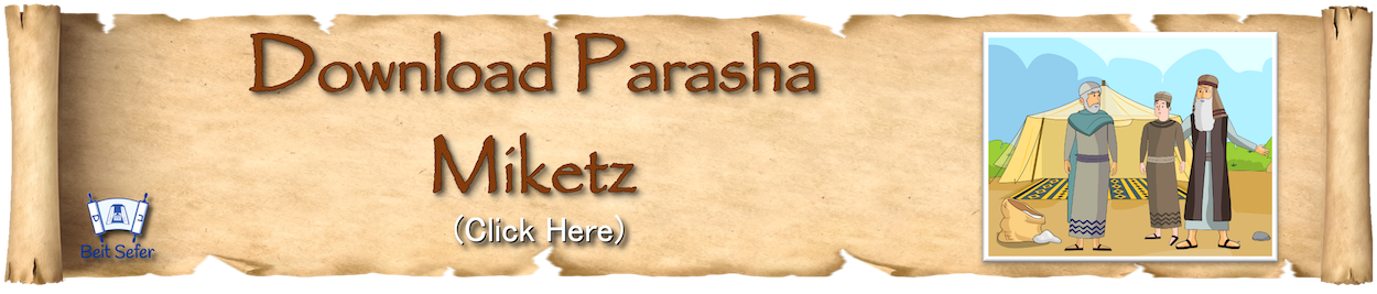 Parasha Miketz, Year 2: The Journey of the Sons of Israel to Yoseph.